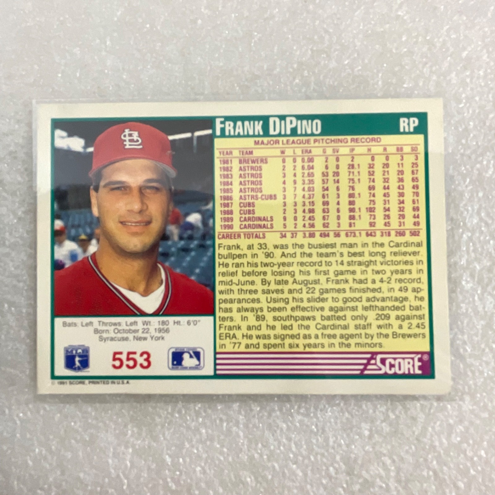 1991 Baseball 10 Card Lot Mark McGwire Topps Score Wally Joyner - Image 14