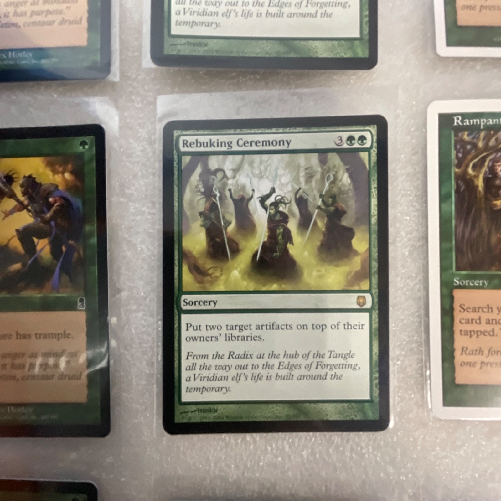 MTG Lot of 20 Green Cards Planeshift Darksteel Rampant Growth - Image 17