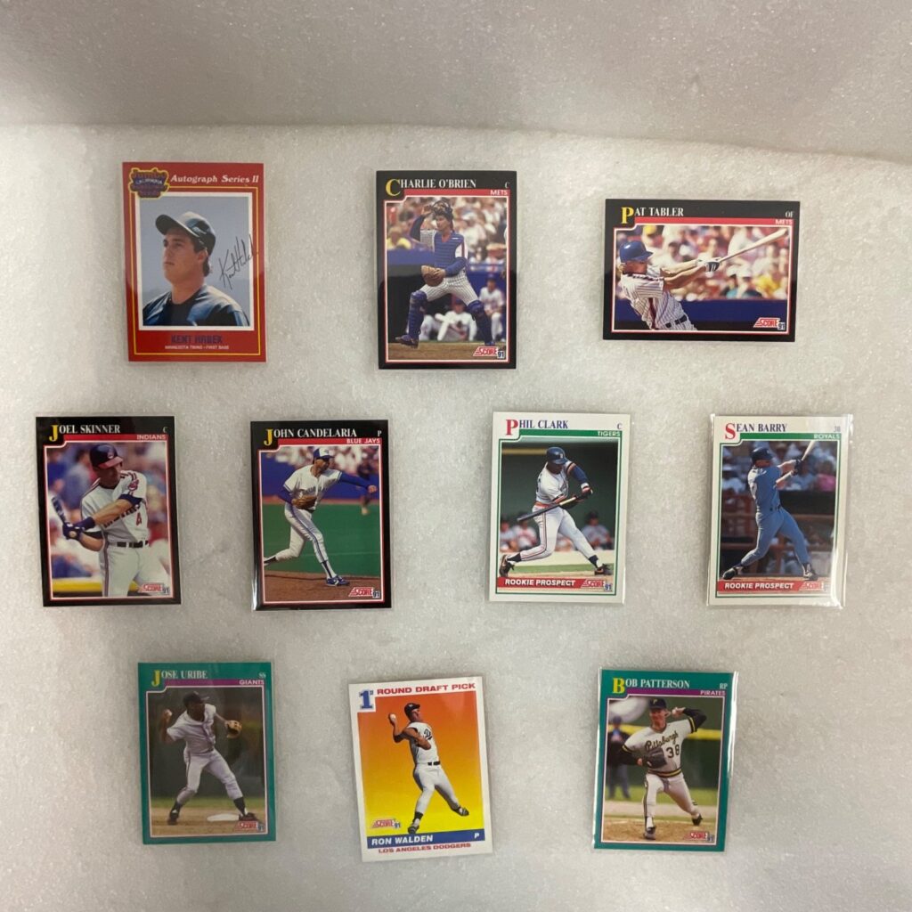 1991 Baseball 10 Card Lot Score Kent Hrbek Sean Berry Ron Walden - Image 1