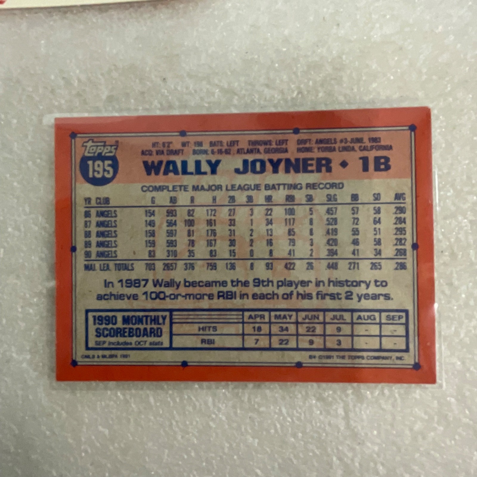 1991 Baseball 10 Card Lot Mark McGwire Topps Score Wally Joyner - Image 21