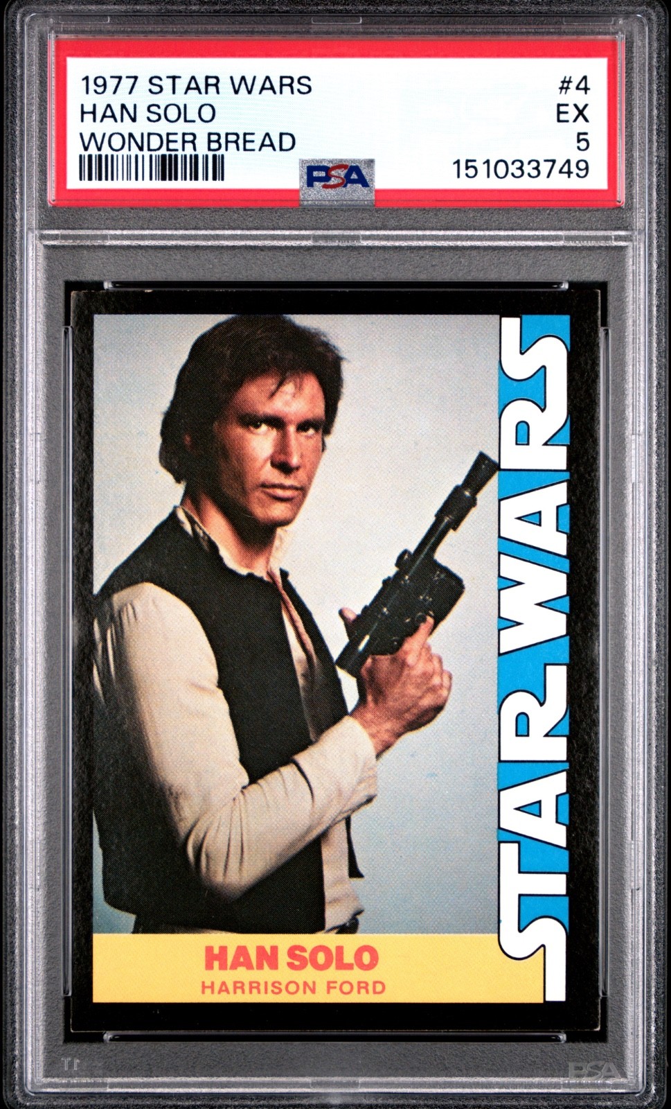 Star Wars 1977 Wonder Bread Han Solo #4 PSA 5 CERT#151033749 - Image 1