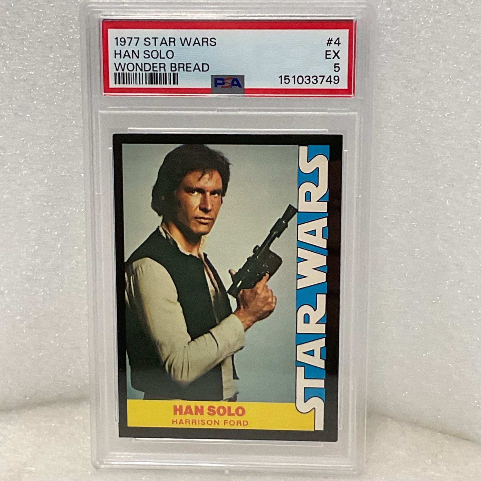 Star Wars 1977 Wonder Bread Han Solo #4 PSA 5 CERT#151033749 - Image 3