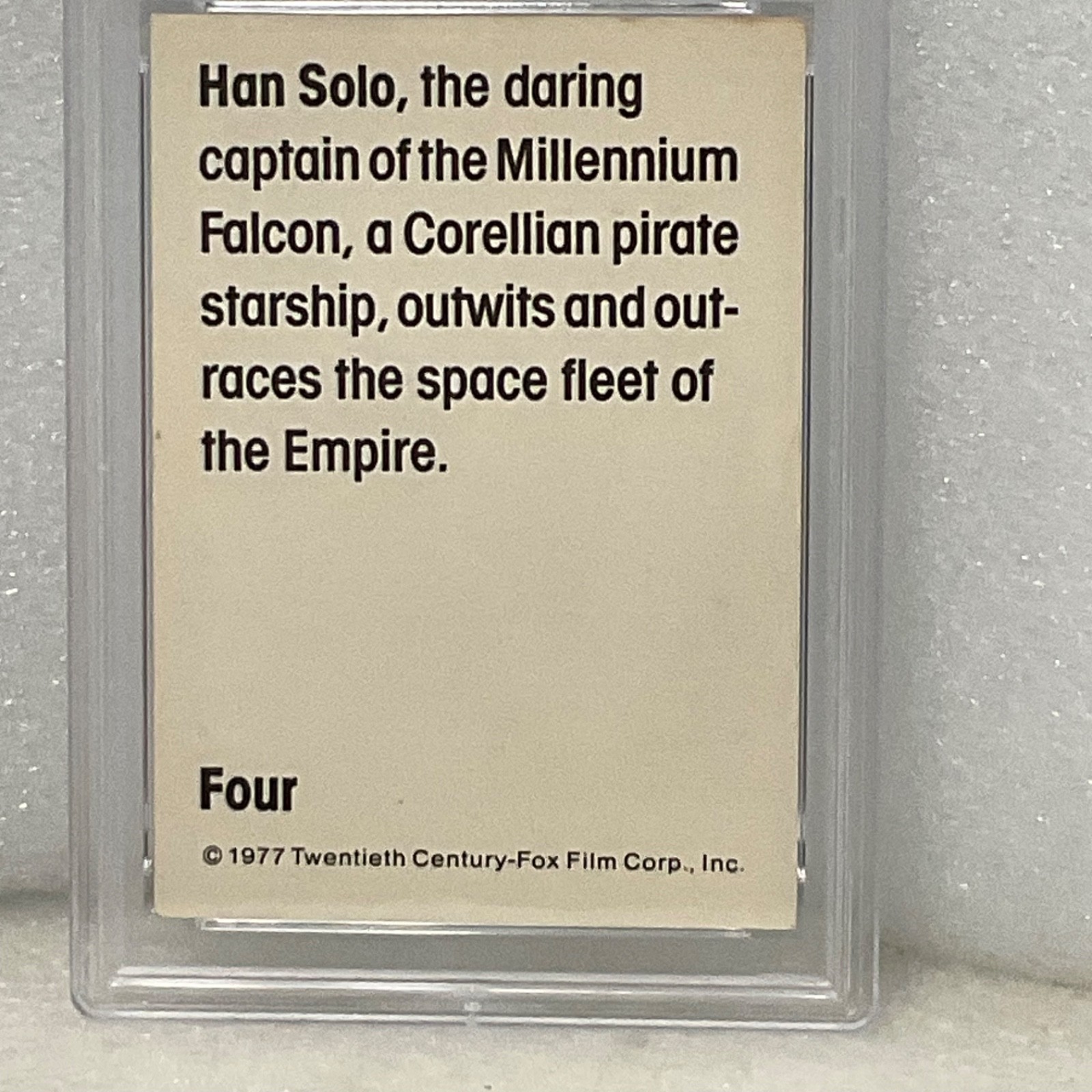 Star Wars 1977 Wonder Bread Han Solo #4 PSA 5 CERT#151033749 - Image 5