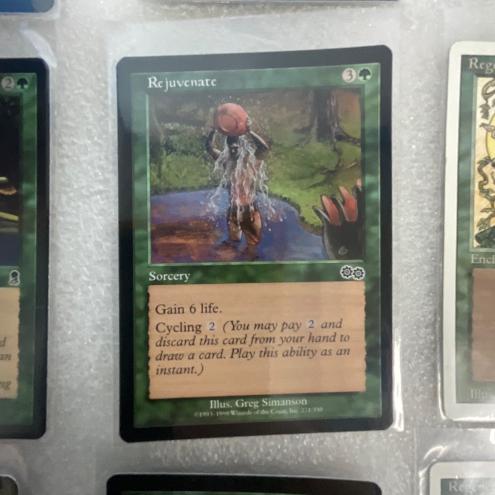 MTG Lot of 20 Green Mixed Darksteel USG 2ED Slagwurm - Image 12