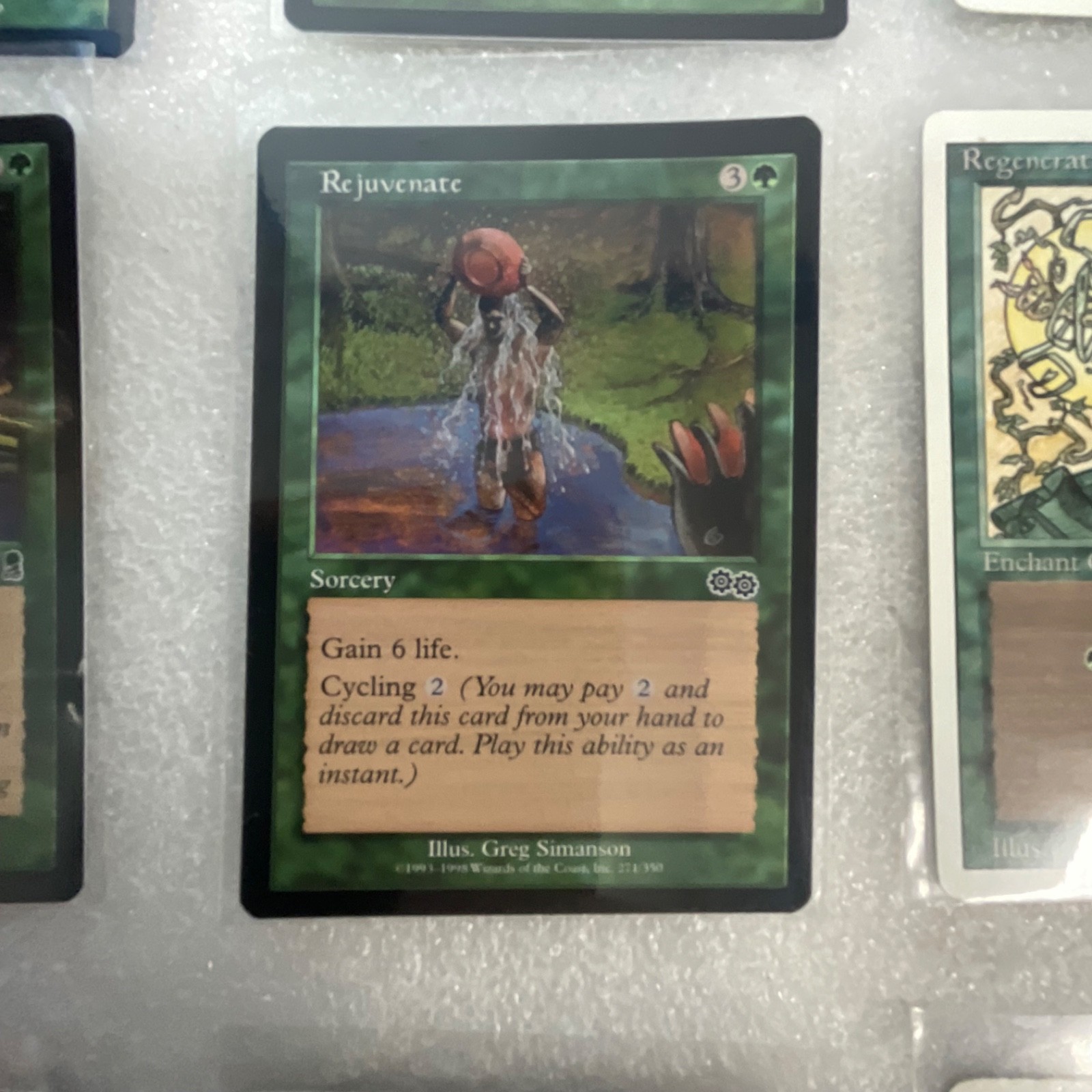 MTG Lot of 20 Green Mixed Darksteel USG 2ED Slagwurm - Image 13