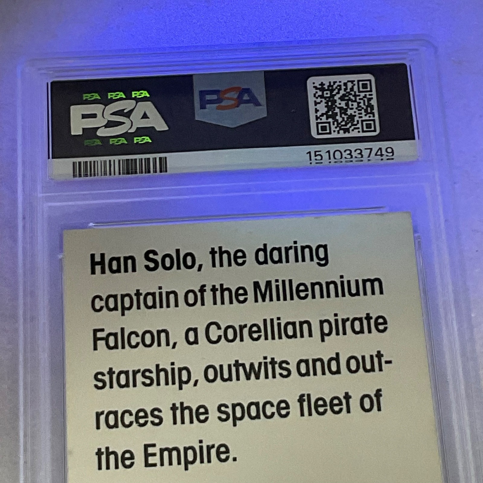 Star Wars 1977 Wonder Bread Han Solo #4 PSA 5 CERT#151033749 - Image 19
