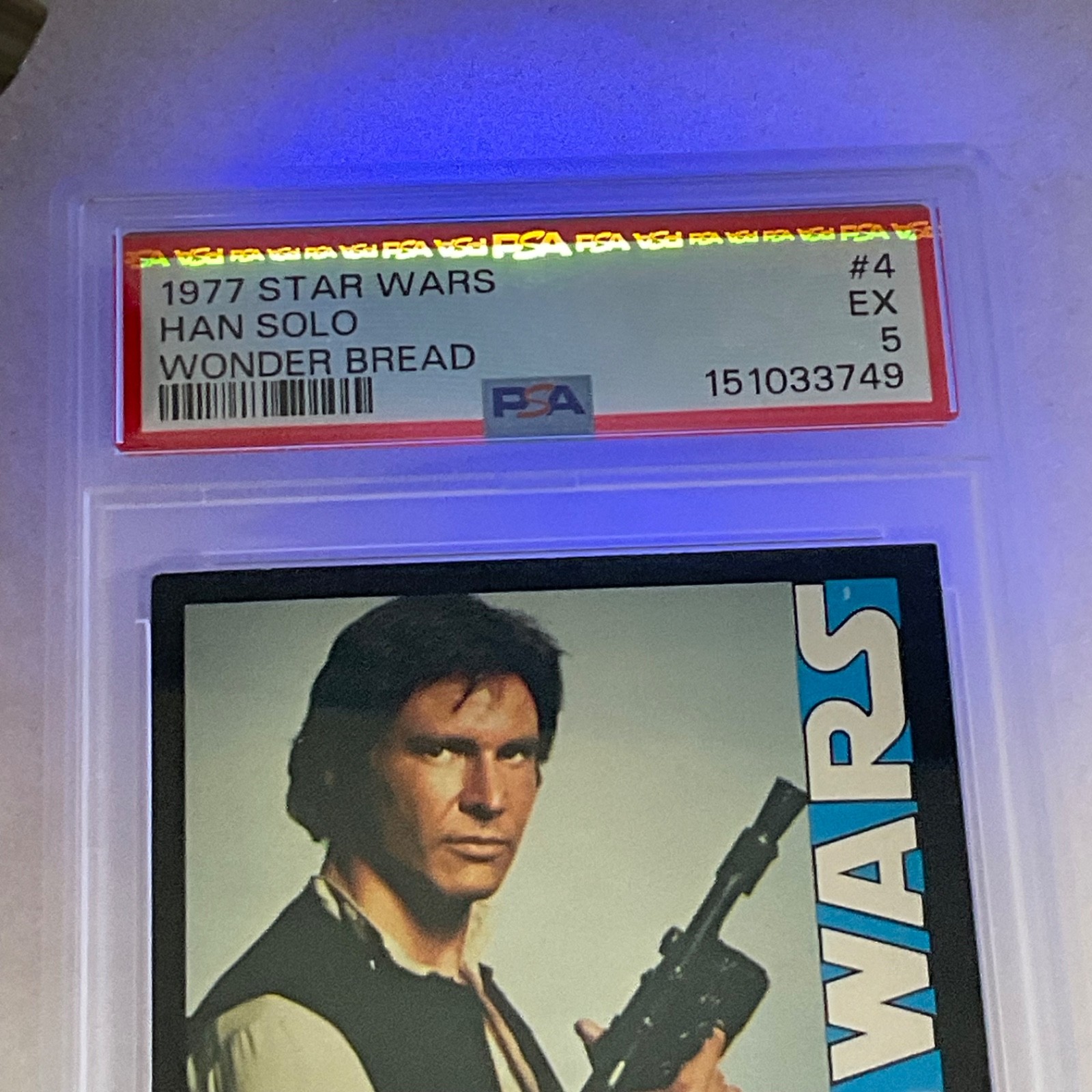 Star Wars 1977 Wonder Bread Han Solo #4 PSA 5 CERT#151033749 - Image 18