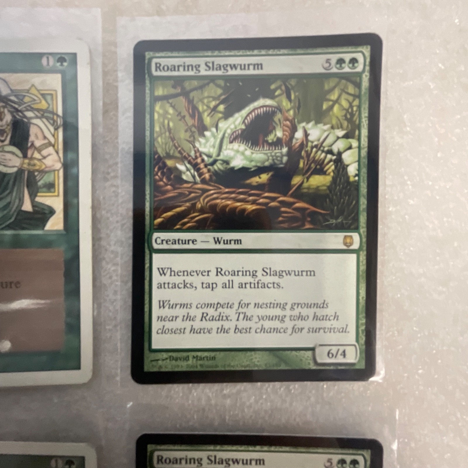 MTG Lot of 20 Green Mixed Darksteel USG 2ED Slagwurm - Image 19