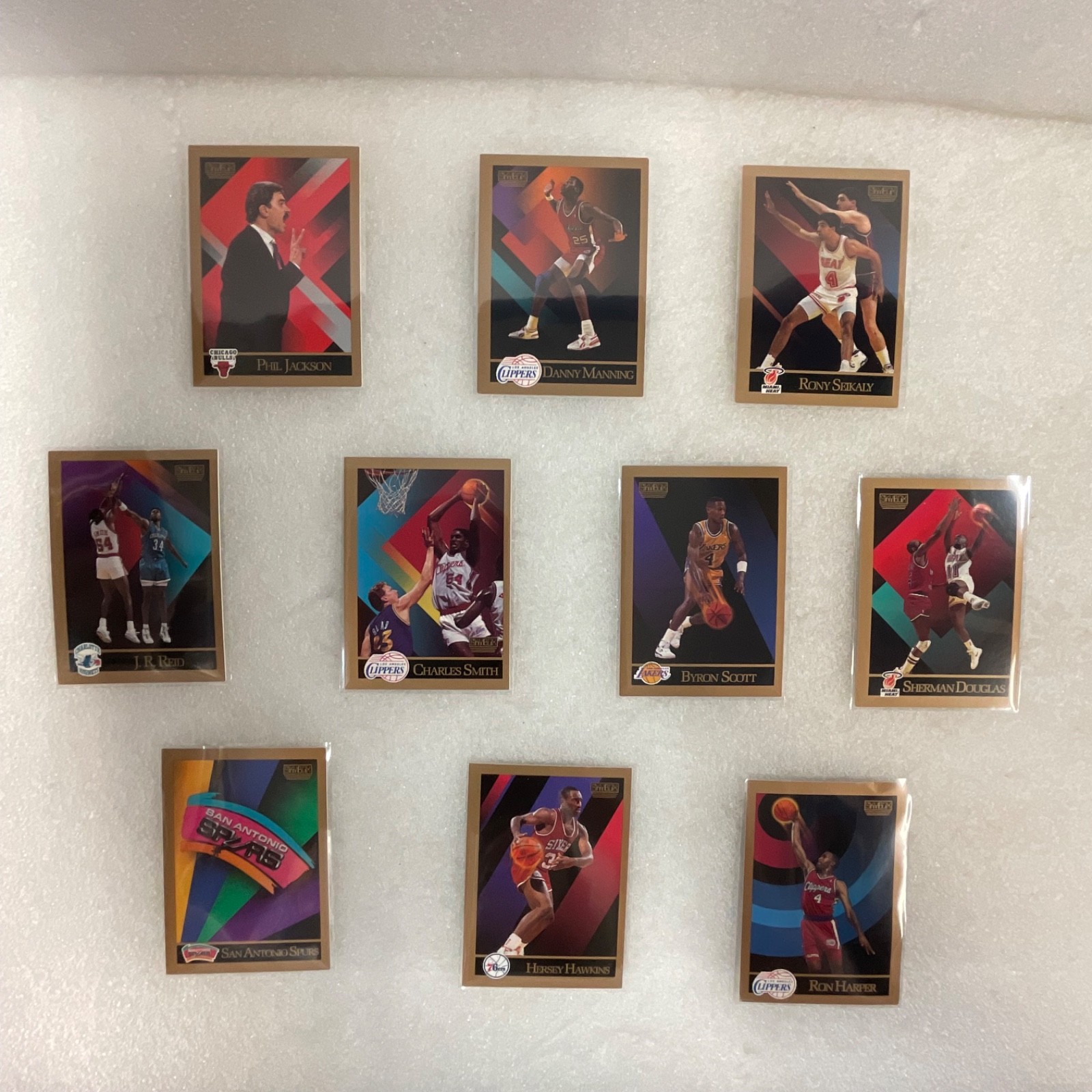 1990 SkyBox NBA 10 Card Lot Phil Jackson Byron Scott Ron Harper - Image 1