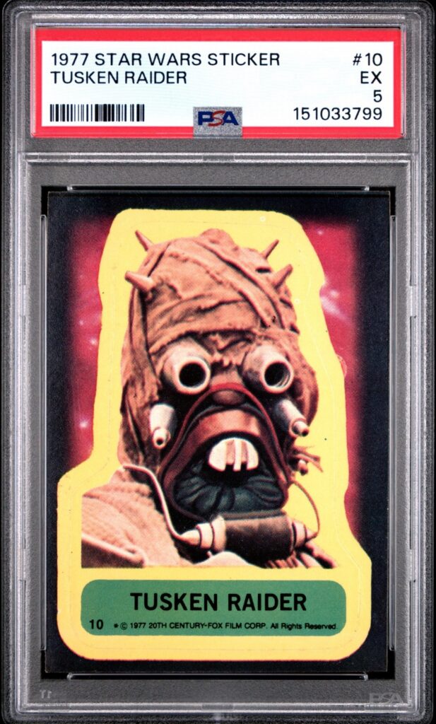 1977 Star Wars Tusken Raider Sticker Card #10 PSA 5 CERT#151033799 - Image 1