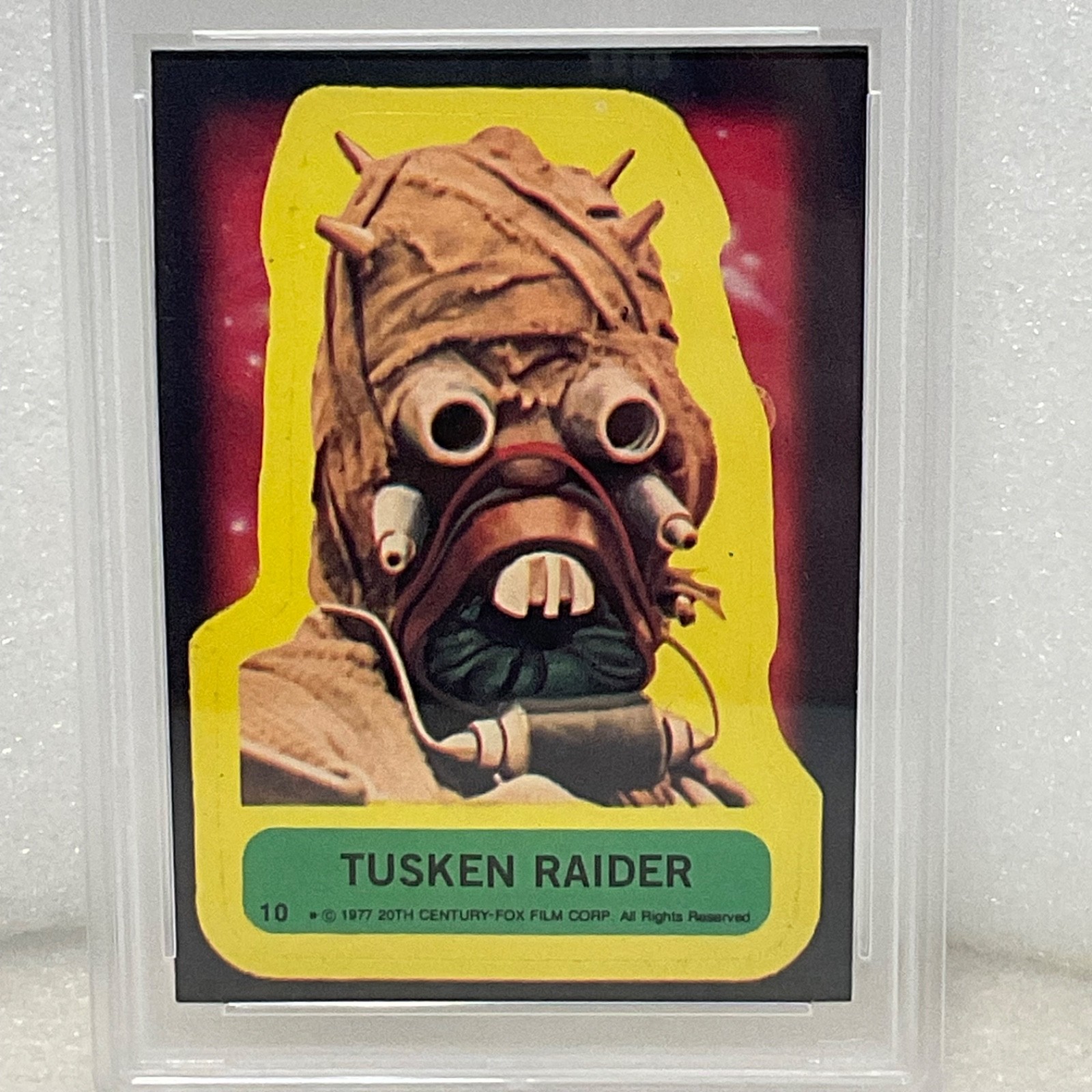 1977 Star Wars Tusken Raider Sticker Card #10 PSA 5 CERT#151033799 - Image 4
