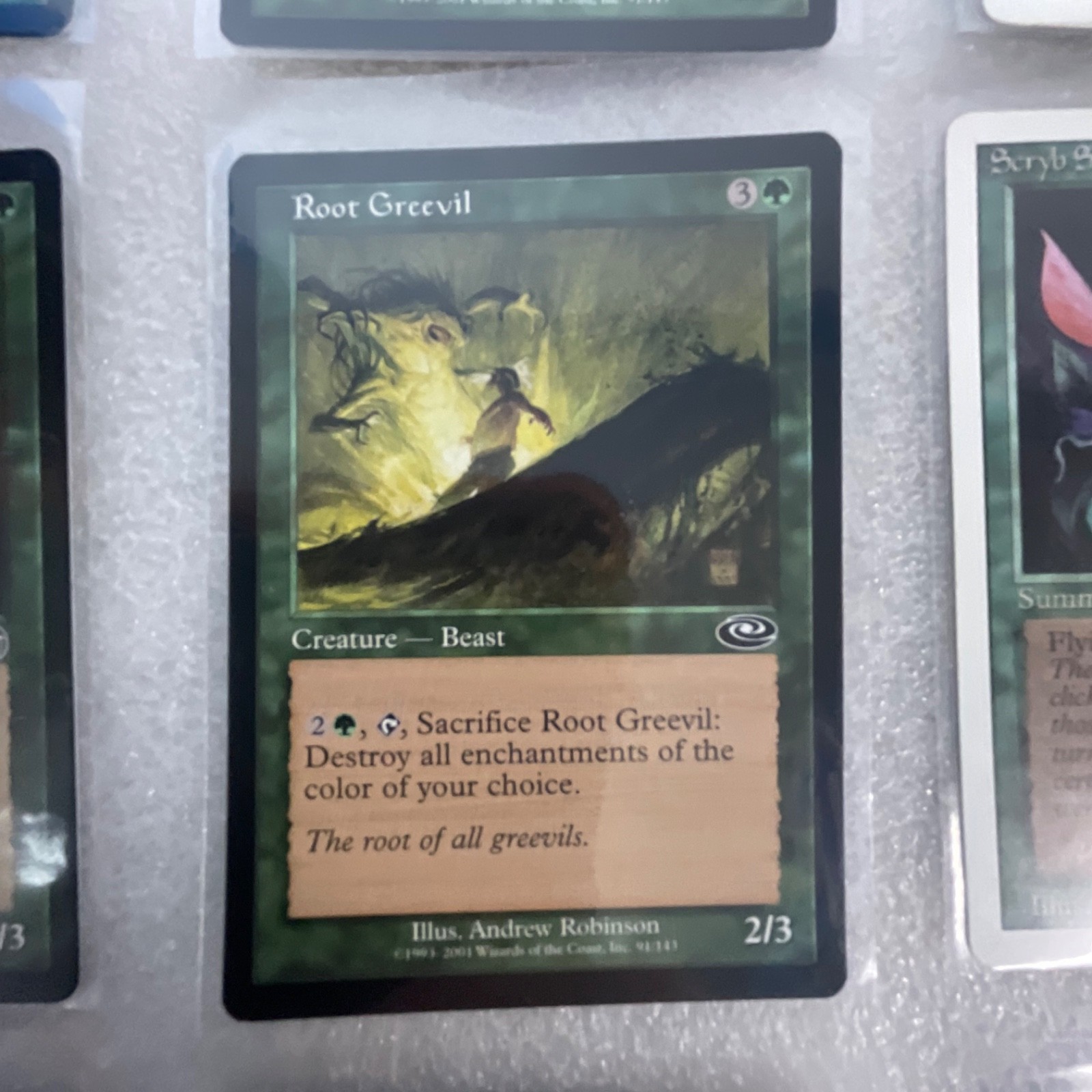 Magic the Gathering Lot of 20 Green Mixed UDS DST 3ED DRK - Image 12