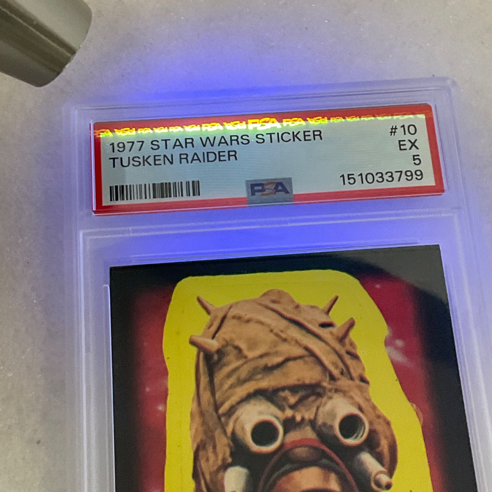 1977 Star Wars Tusken Raider Sticker Card #10 PSA 5 CERT#151033799 - Image 19