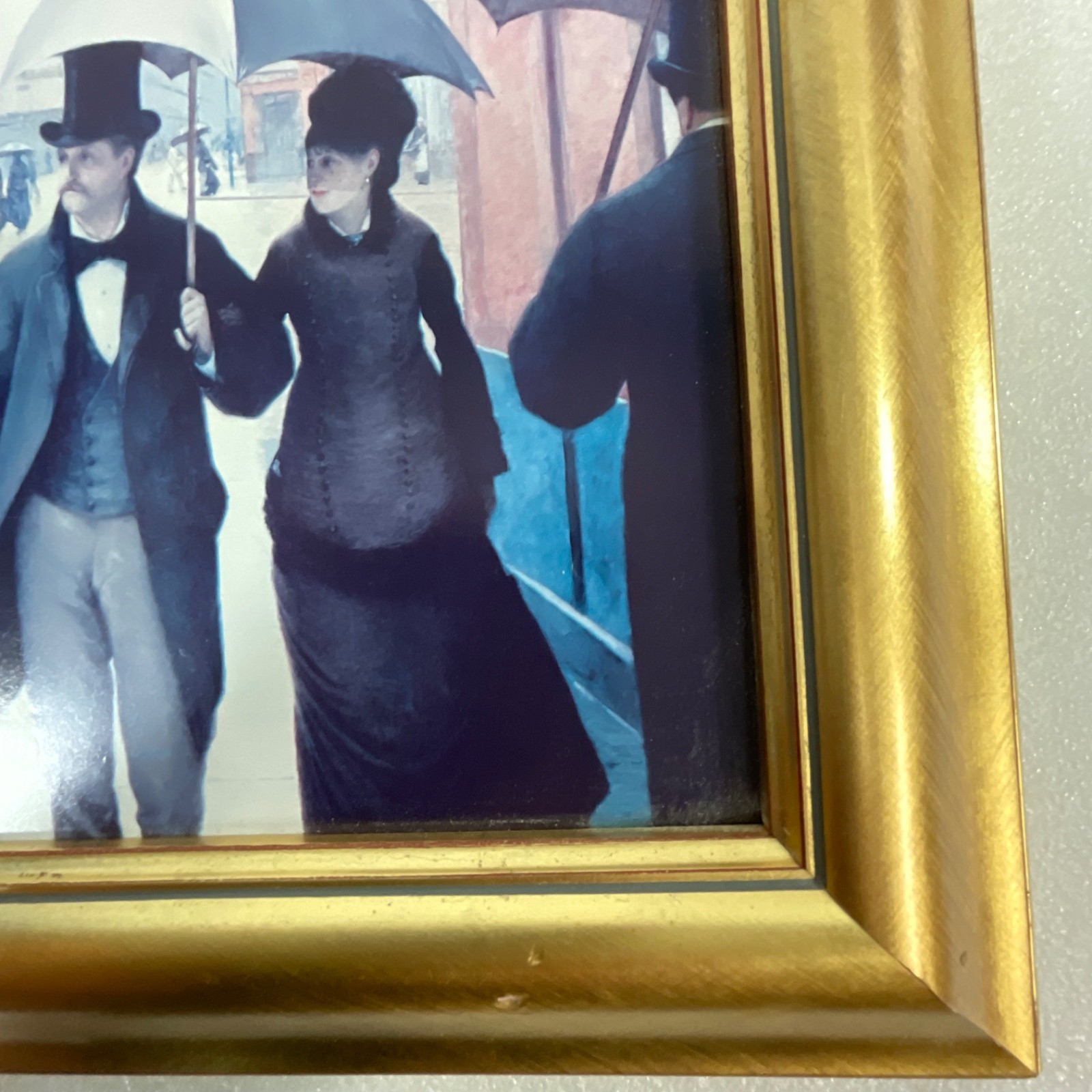 Gustave Caillebotte Paris A Rainy Day Framed Print 11x14in Gold Frame - Image 7