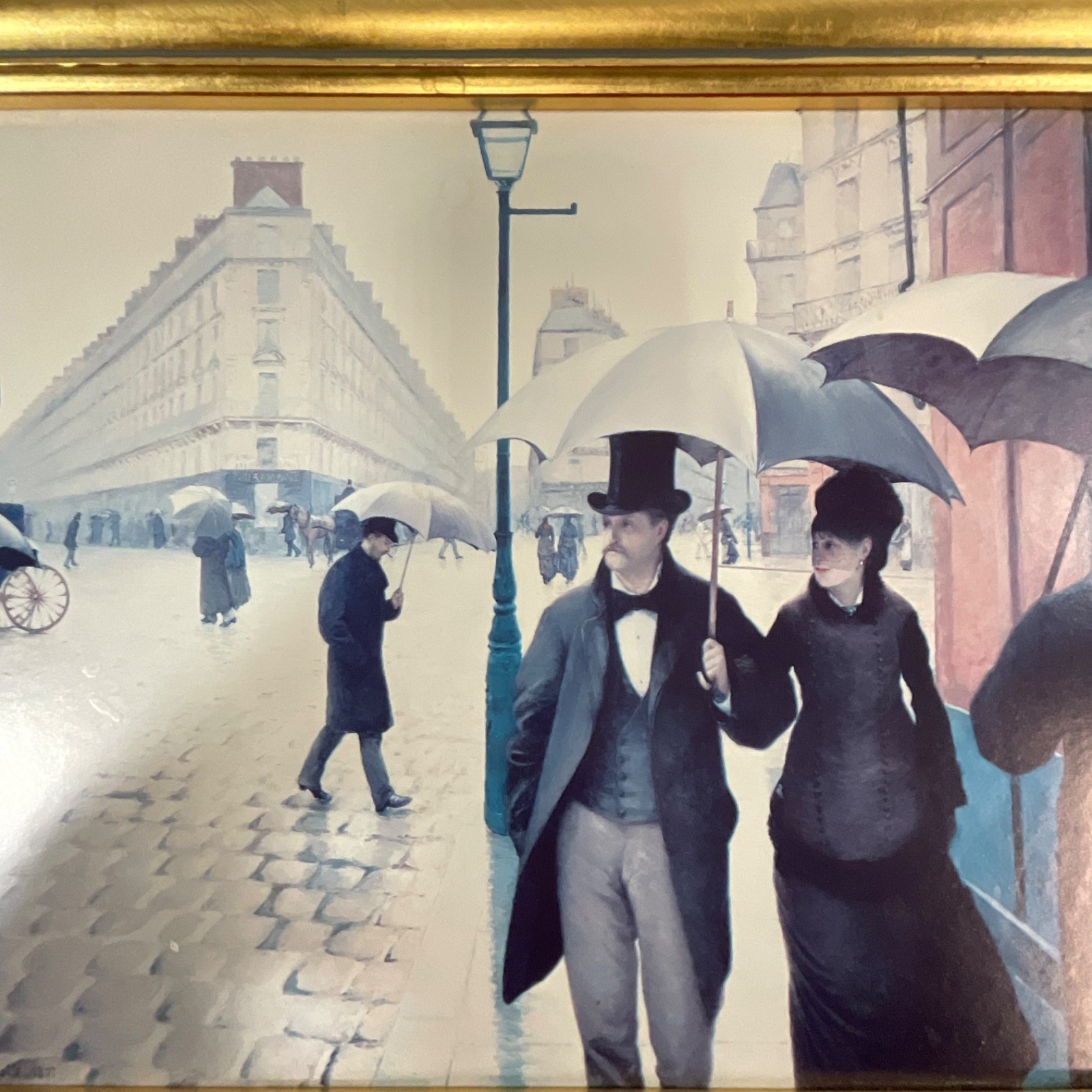 Gustave Caillebotte Paris A Rainy Day Framed Print 11x14in Gold Frame - Image 5