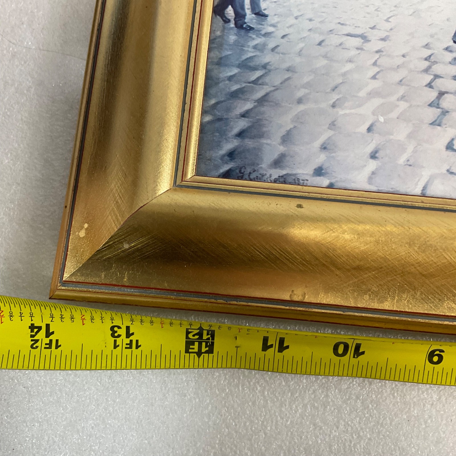 Gustave Caillebotte Paris A Rainy Day Framed Print 11x14in Gold Frame - Image 14