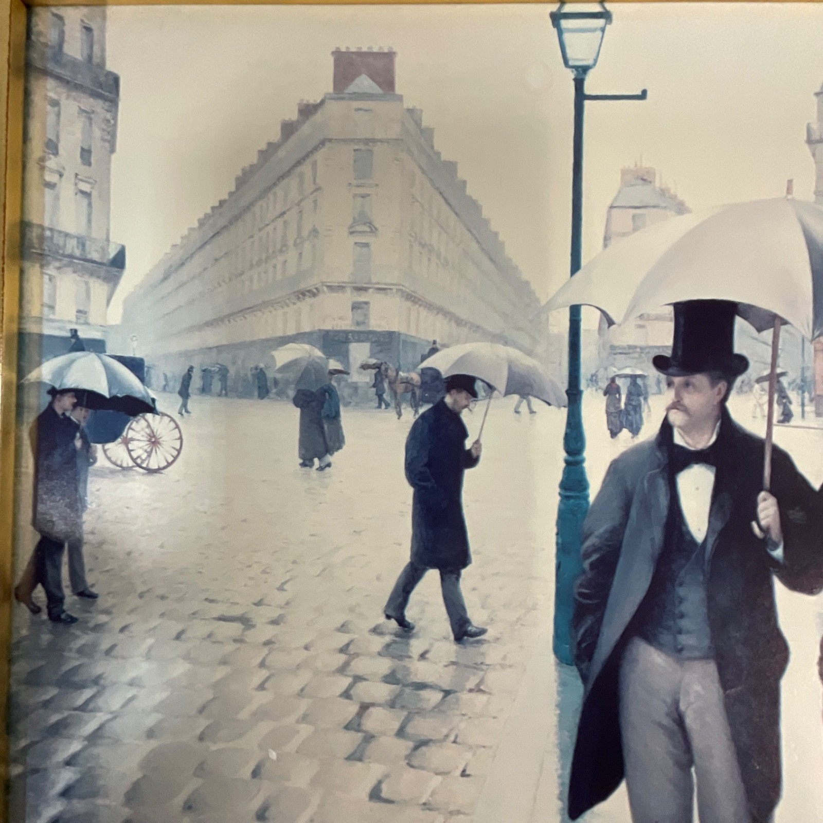 Gustave Caillebotte Paris A Rainy Day Framed Print 11x14in Gold Frame - Image 21