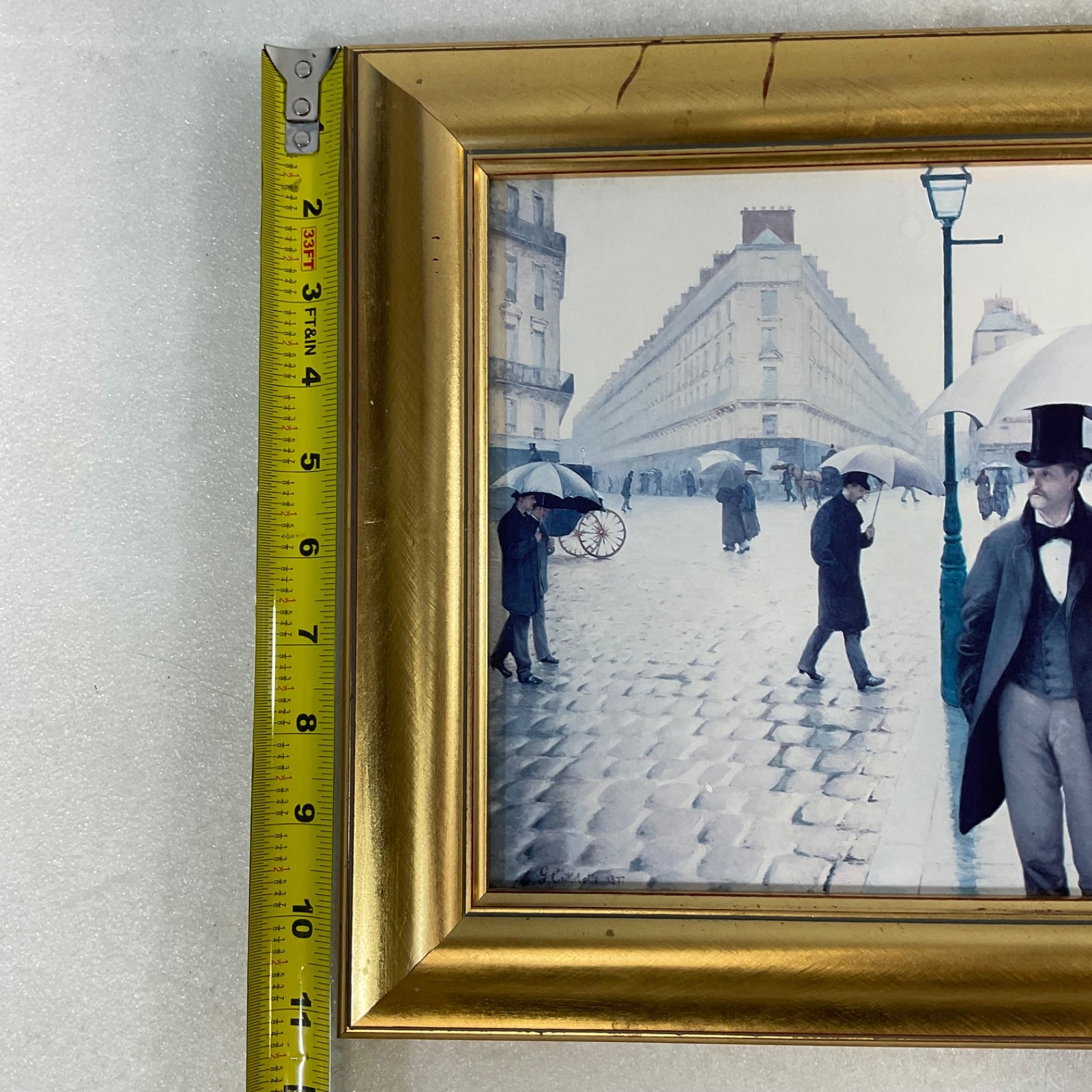Gustave Caillebotte Paris A Rainy Day Framed Print 11x14in Gold Frame - Image 23