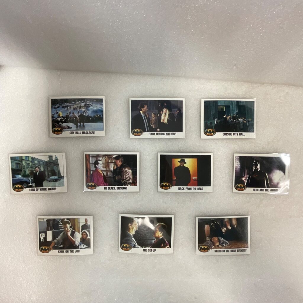 1989 Topps Batman Movie Trading Cards Lot of 10 DC Comics Joker - Image 1