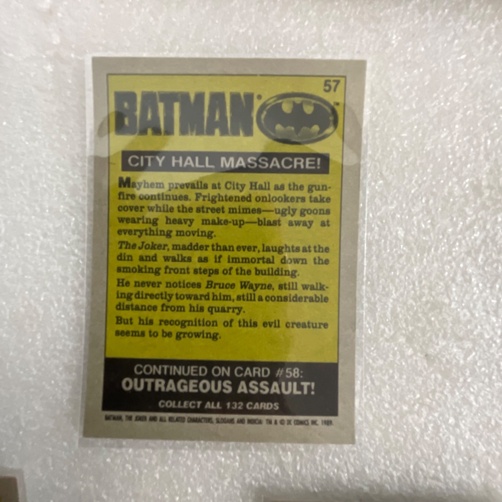 1989 Topps Batman Movie Trading Cards Lot of 10 DC Comics Joker - Image 13