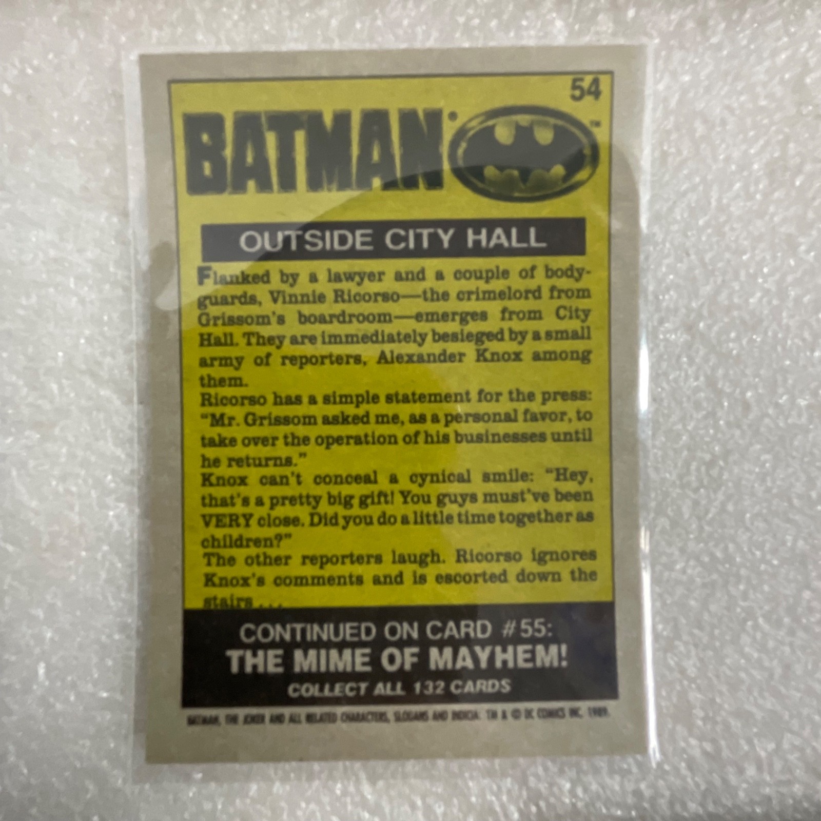 1989 Topps Batman Movie Trading Cards Lot of 10 DC Comics Joker - Image 15