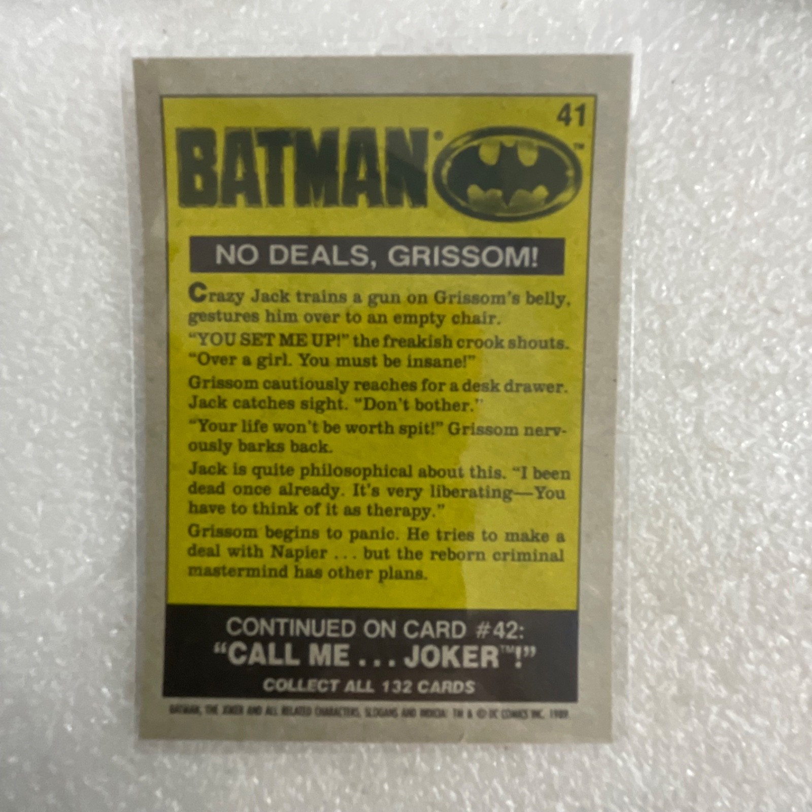 1989 Topps Batman Movie Trading Cards Lot of 10 DC Comics Joker - Image 17