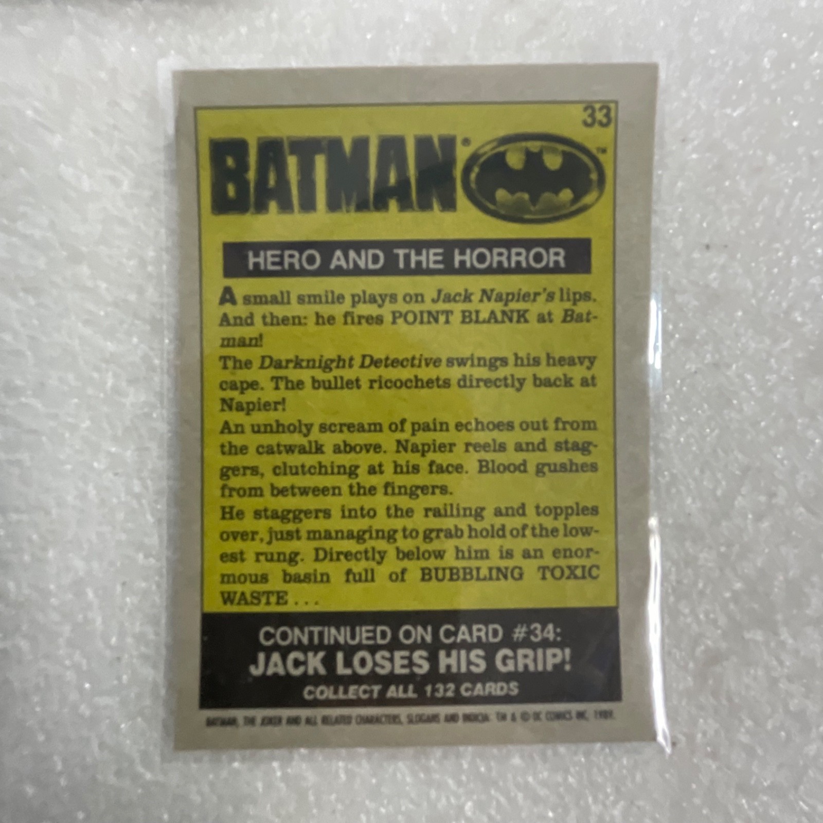 1989 Topps Batman Movie Trading Cards Lot of 10 DC Comics Joker - Image 19