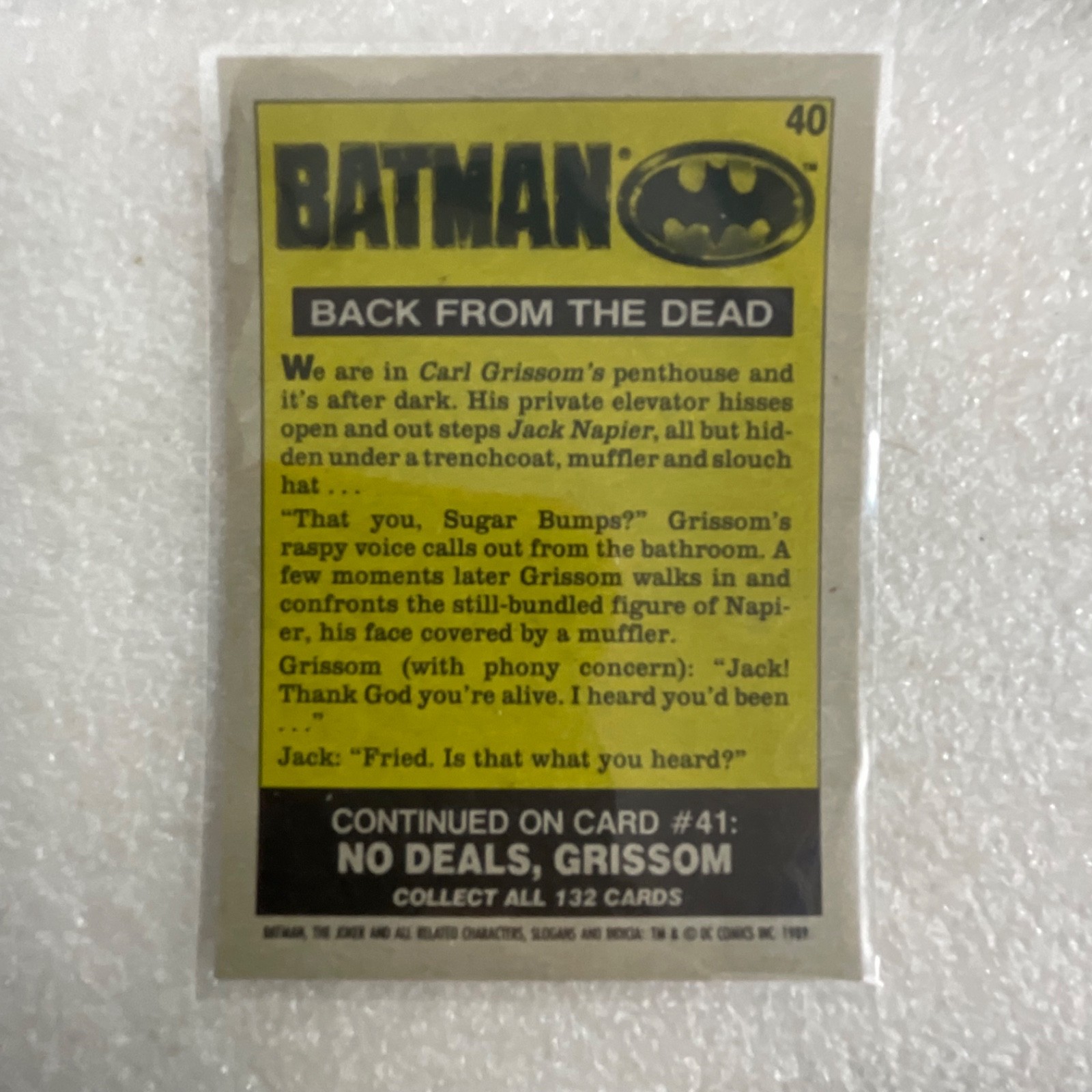 1989 Topps Batman Movie Trading Cards Lot of 10 DC Comics Joker - Image 18