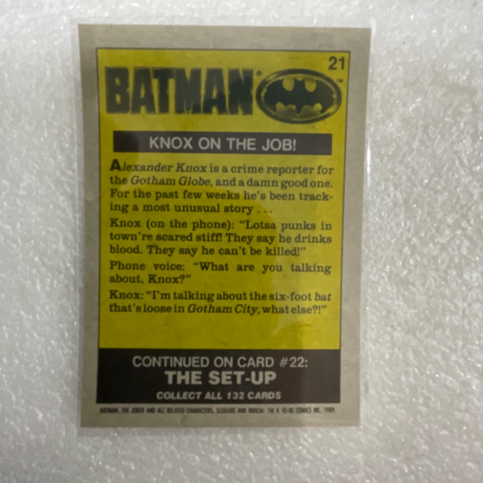 1989 Topps Batman Movie Trading Cards Lot of 10 DC Comics Joker - Image 20