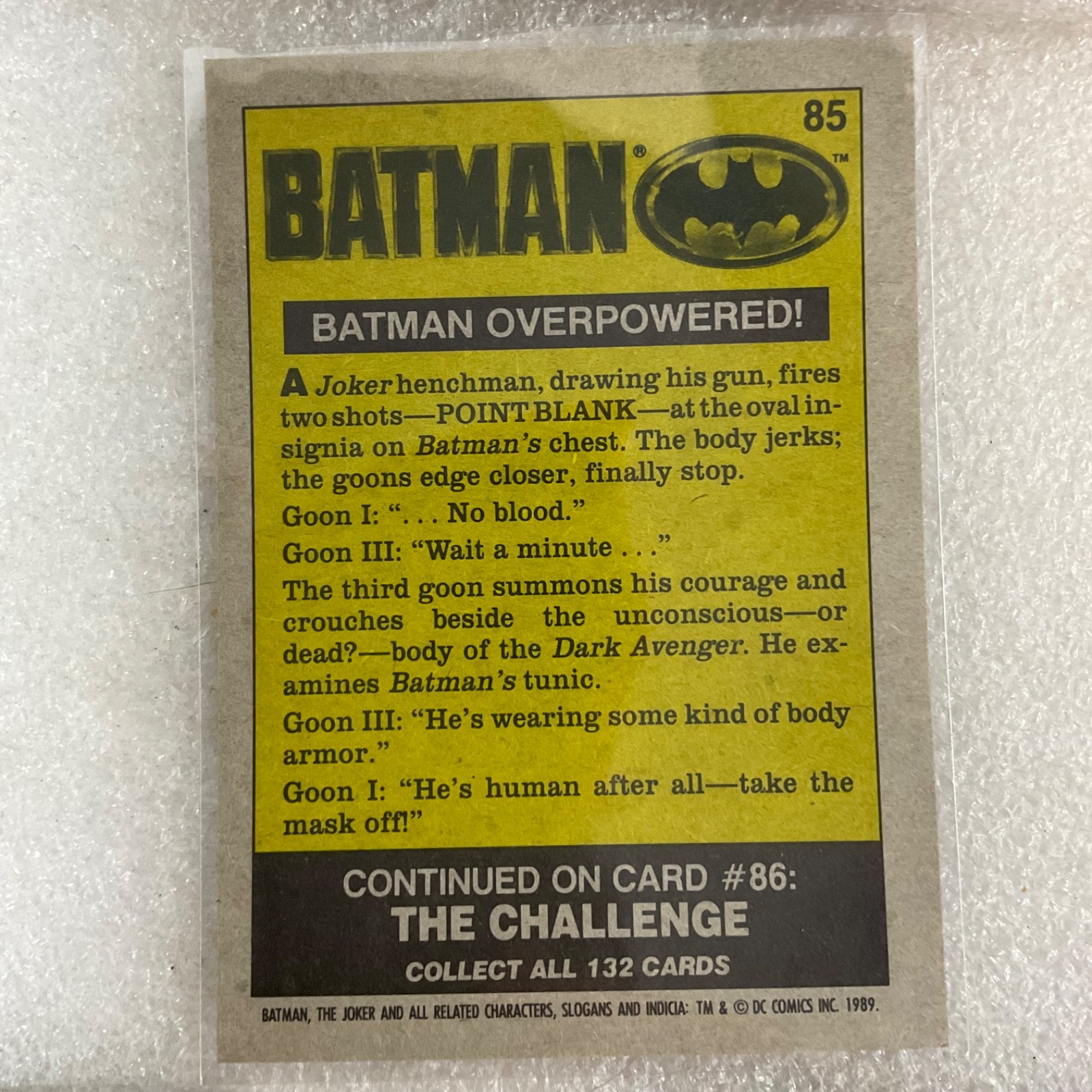 1989 Batman Movie Trading Cards Lot of 10 DC Comics Joker Batmobile - Image 14