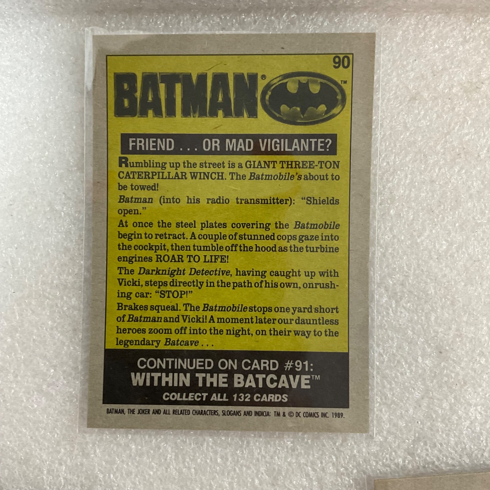 1989 Batman Movie Trading Cards Lot of 10 DC Comics Joker Batmobile - Image 13