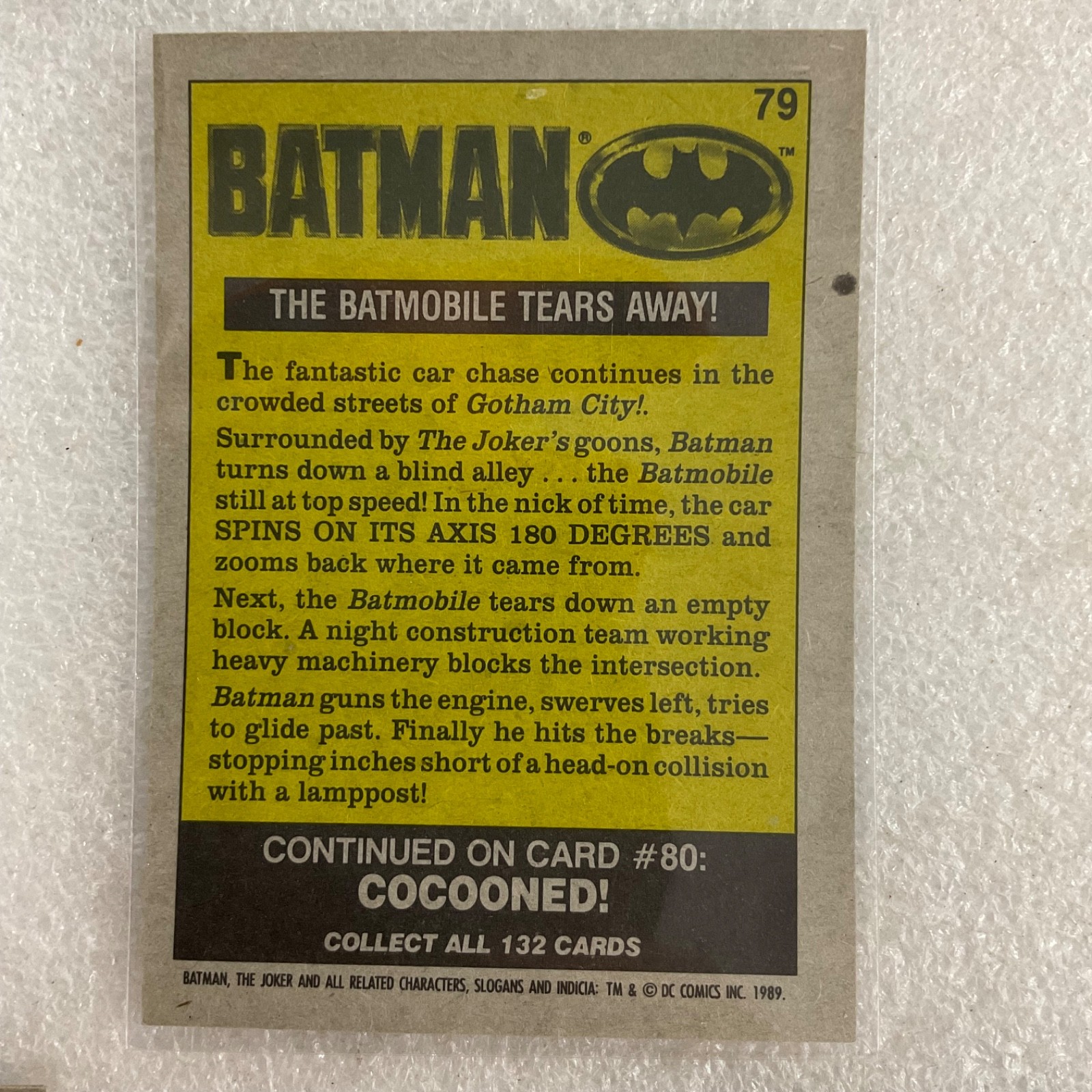 1989 Batman Movie Trading Cards Lot of 10 DC Comics Joker Batmobile - Image 16