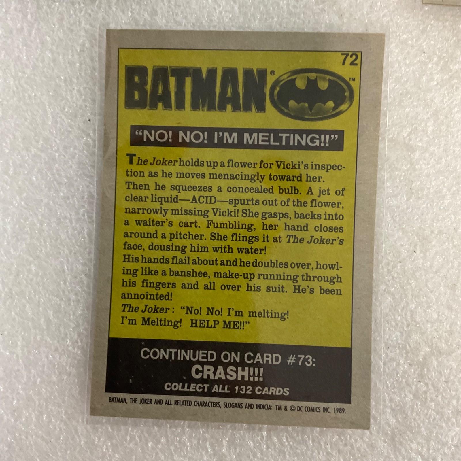 1989 Batman Movie Trading Cards Lot of 10 DC Comics Joker Batmobile - Image 19