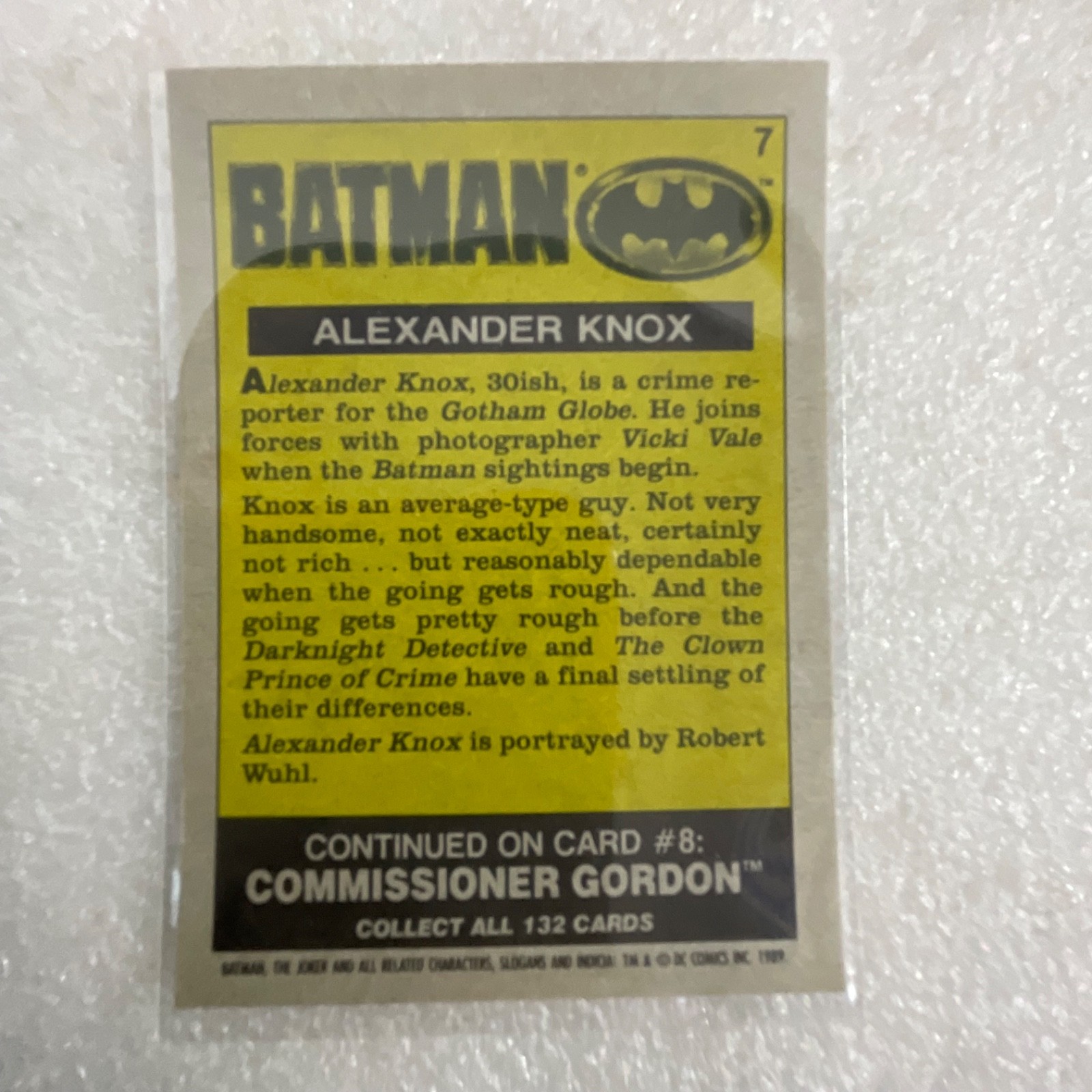 1989 O-Pee-Chee Batman Movie Cards Lot of 10 Joker Keaton - Image 15