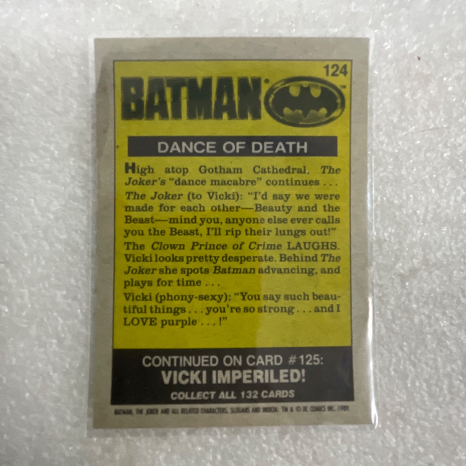 1989 O-Pee-Chee Batman Movie Cards Lot of 10 Joker Keaton - Image 18