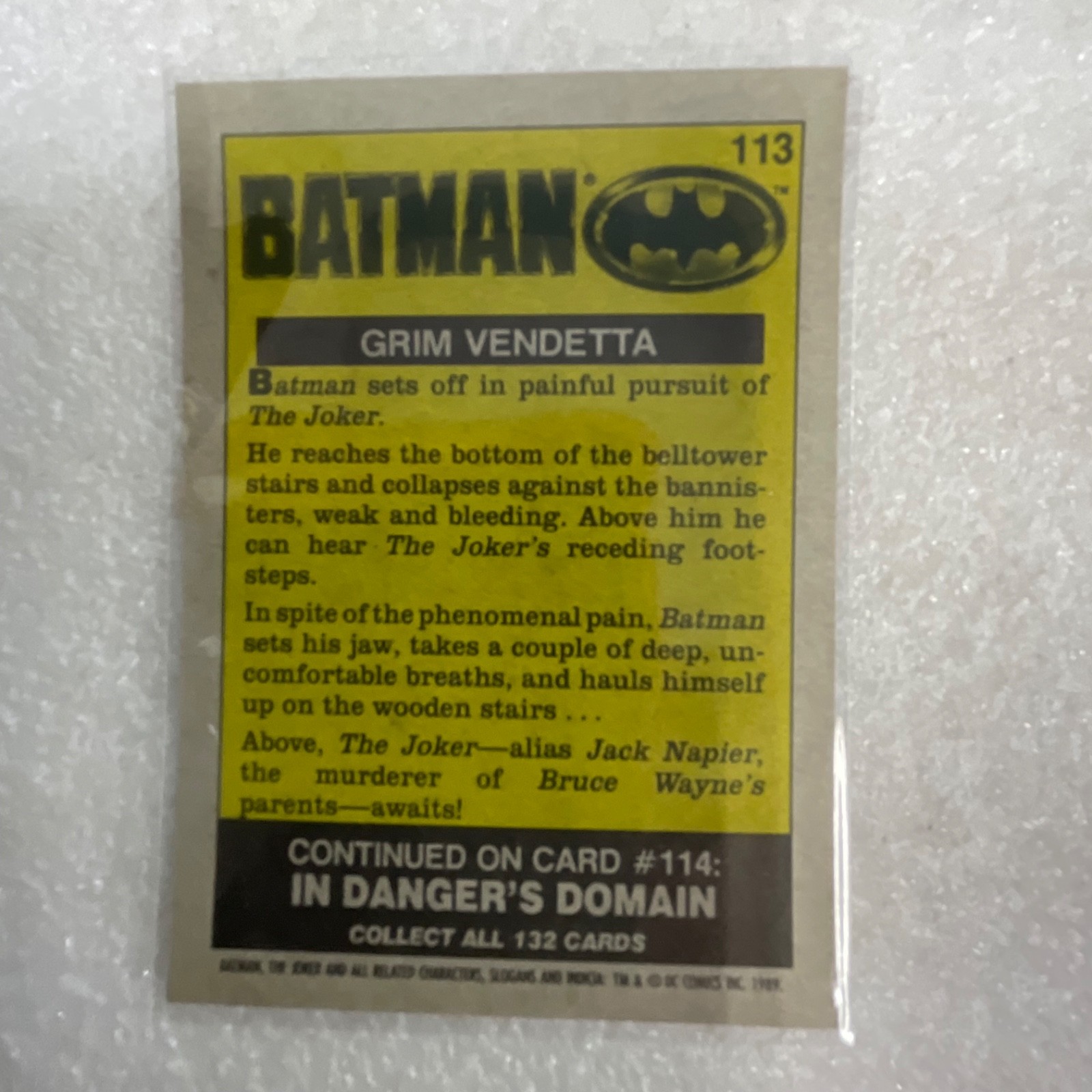 1989 O-Pee-Chee Batman Movie Cards Lot of 10 Joker Keaton - Image 21