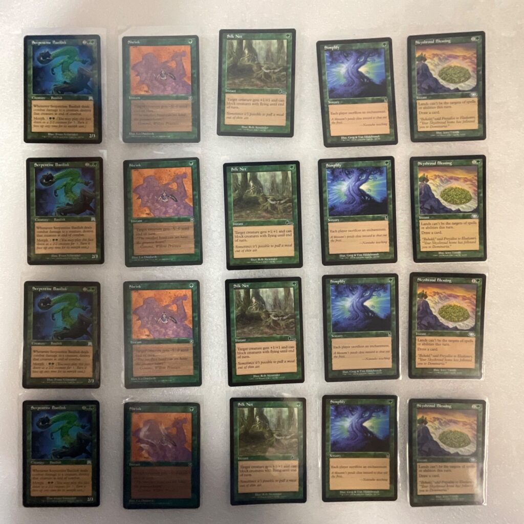 MTG 20 Card Green Lot Mixed ONS PLS USG Serpentine Basilisk - Image 1