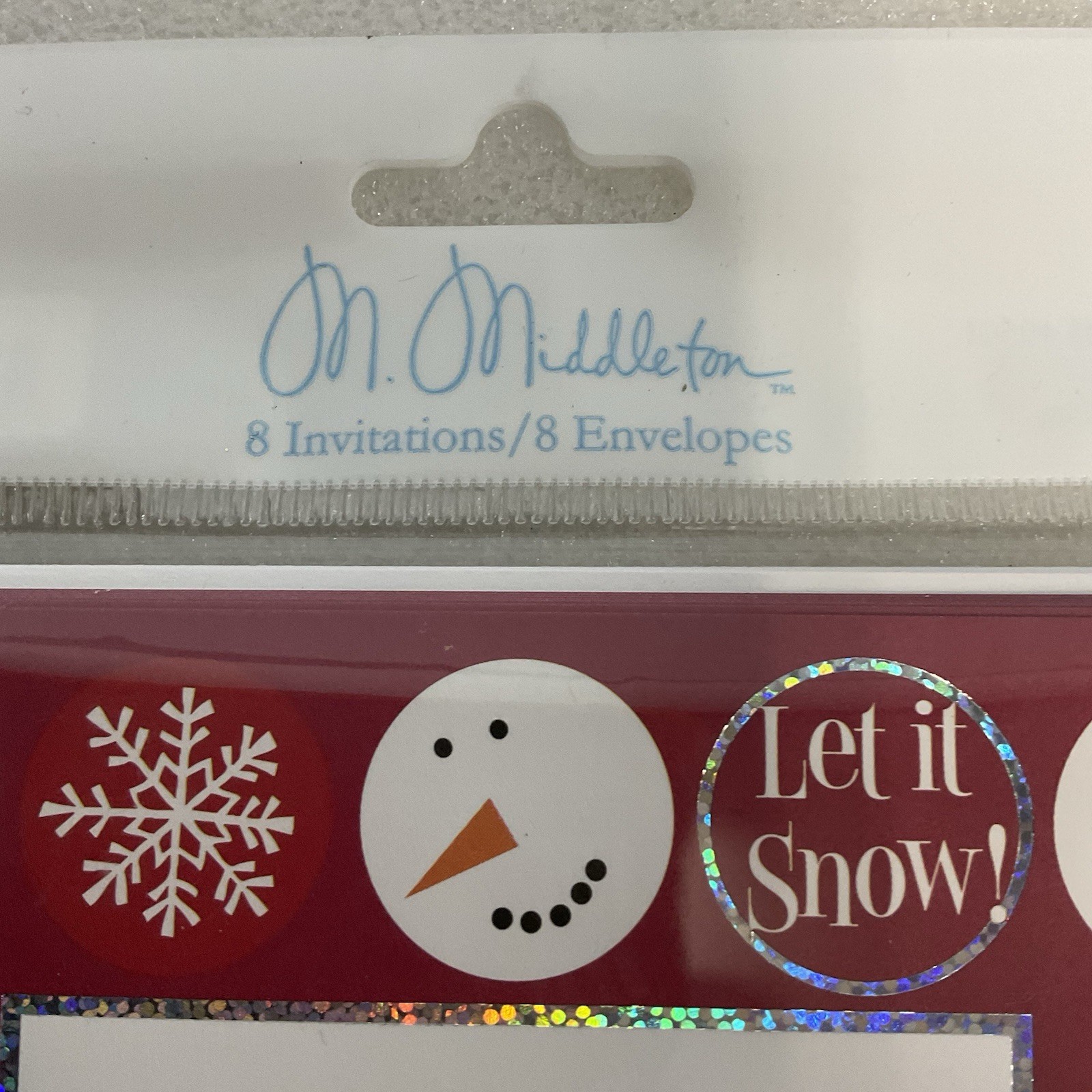 M. Middleton Let It Snow Snowman Invitations Set – 8 Cards & Envelopes - Image 4