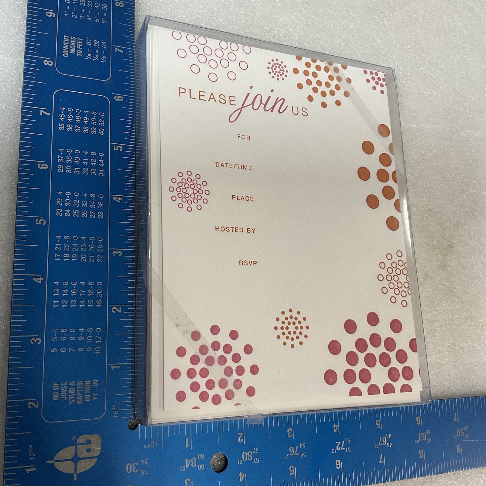 William Arthur Please Join Us Letterpress Invitations 10 Cards w/ Envelopes - Image 8