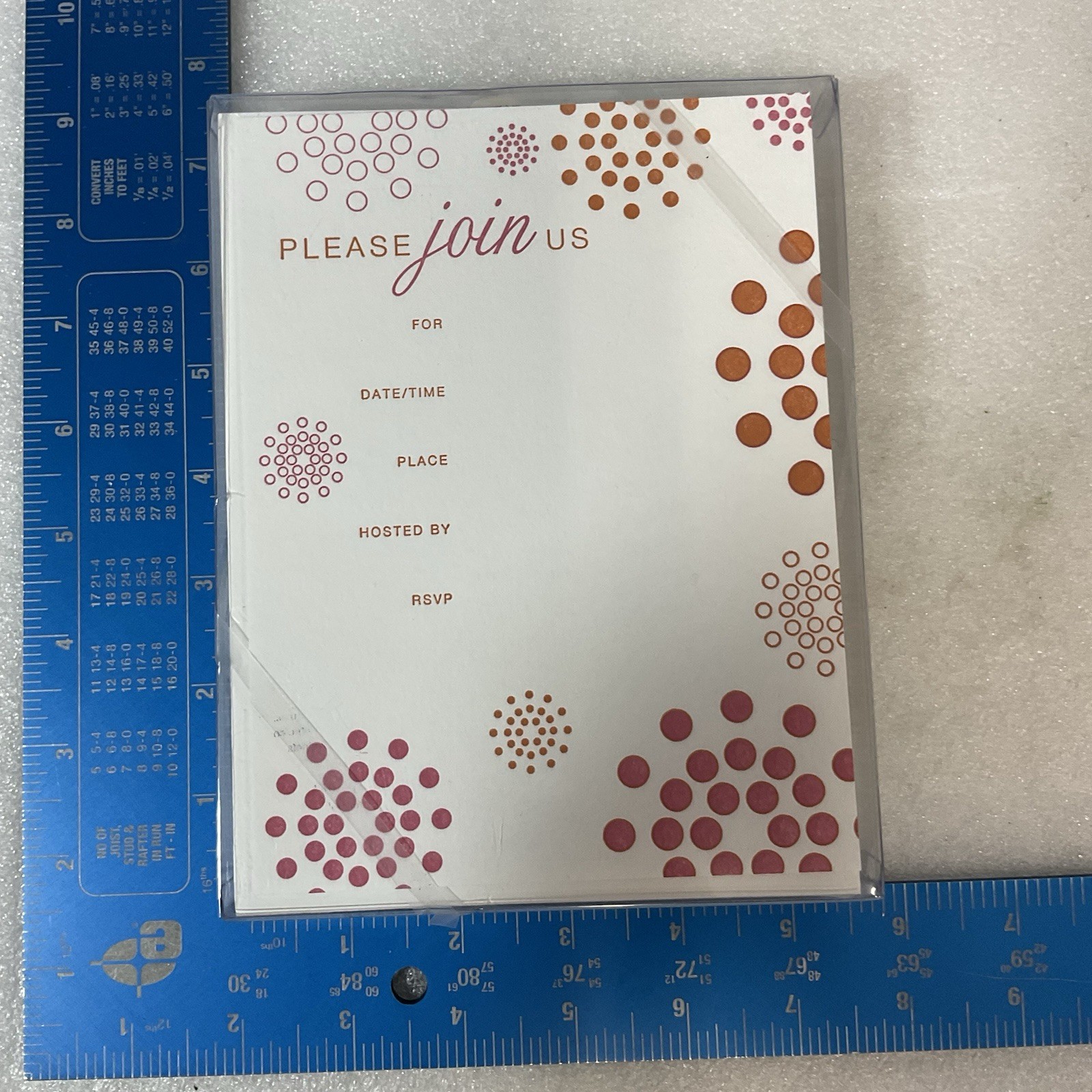 William Arthur Please Join Us Letterpress Invitations 10 Cards w/ Envelopes - Image 10