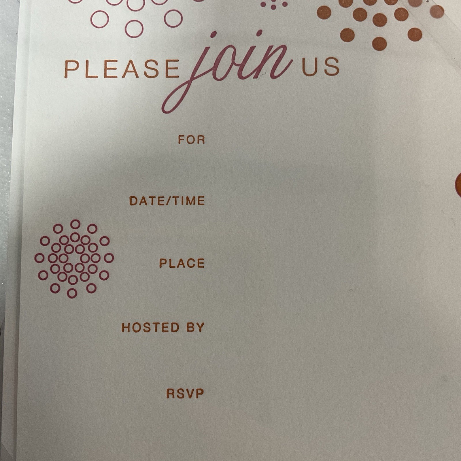 William Arthur Please Join Us Letterpress Invitations 10 Cards w/ Envelopes - Image 7