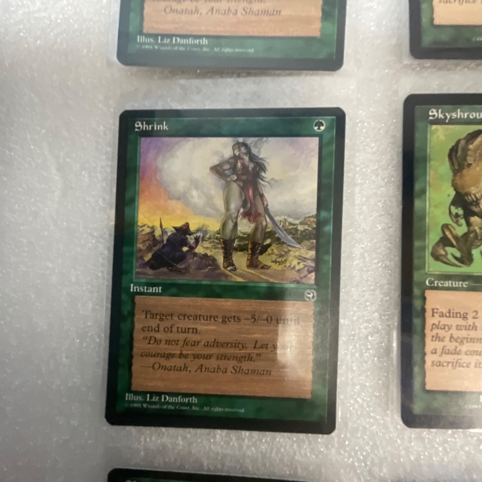 MTG 20 Green Cards Nemesis Mixed Shrink Skyshroud Sentinel - Image 5