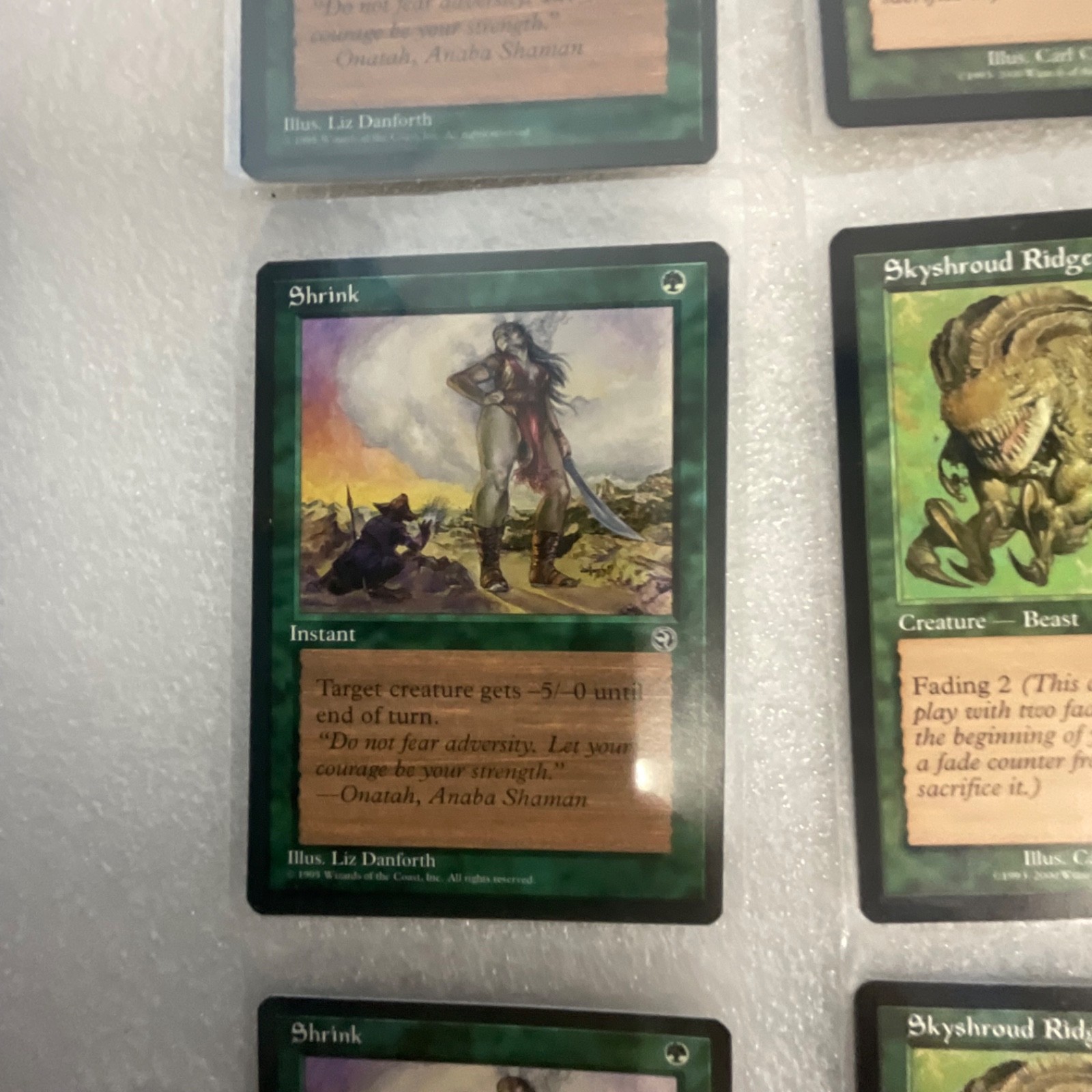 MTG 20 Green Cards Nemesis Mixed Shrink Skyshroud Sentinel - Image 4