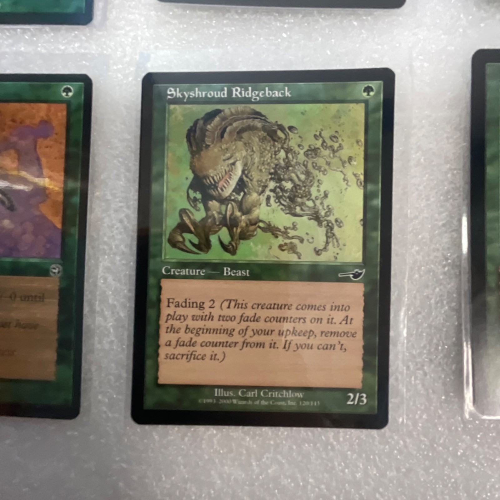 MTG 20 Green Cards Nemesis Mixed Shrink Skyshroud Sentinel - Image 7