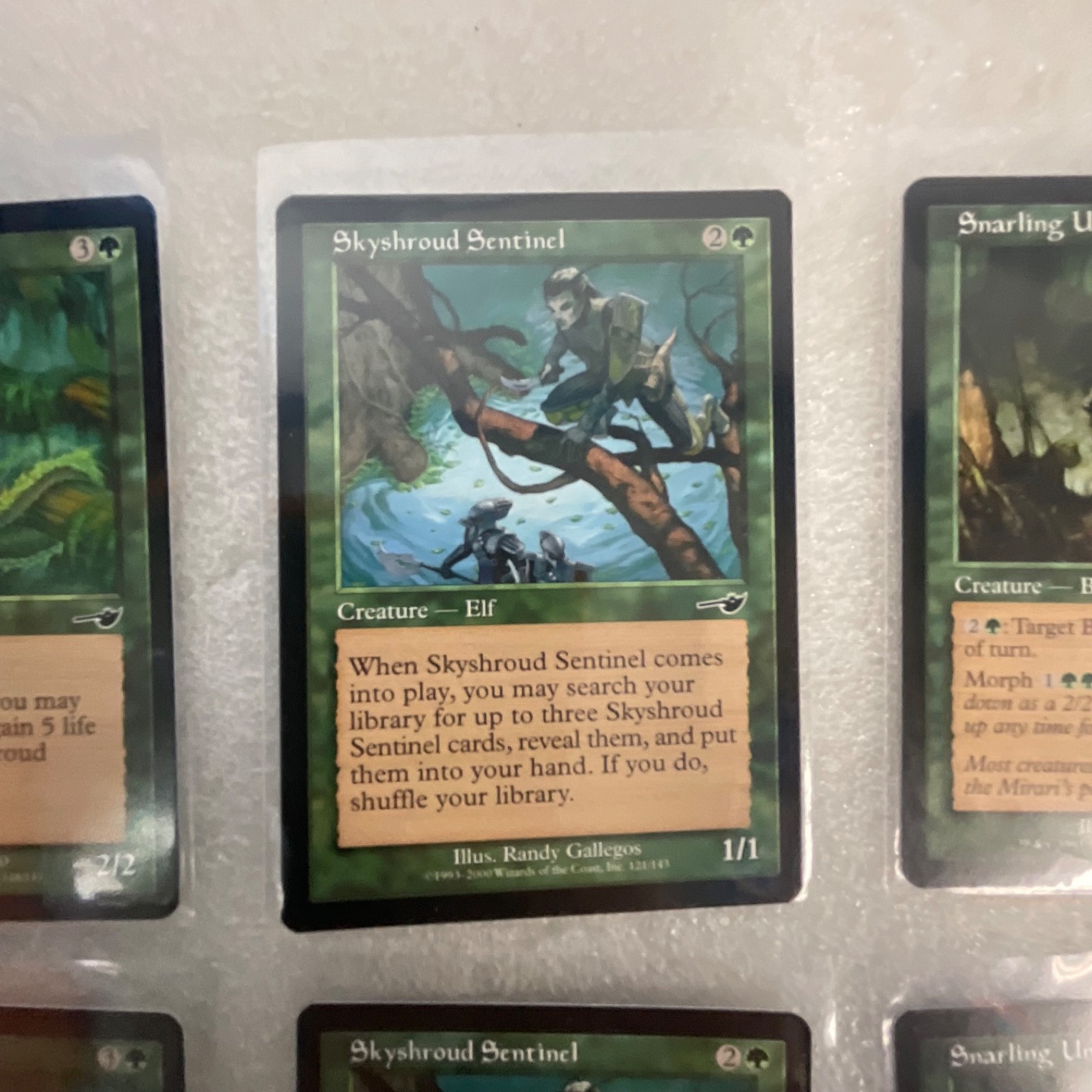 MTG 20 Green Cards Nemesis Mixed Shrink Skyshroud Sentinel - Image 18