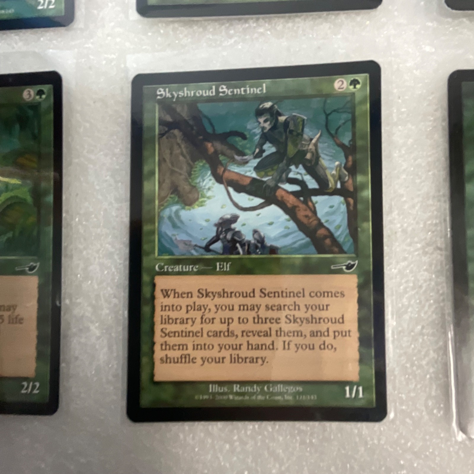 MTG 20 Green Cards Nemesis Mixed Shrink Skyshroud Sentinel - Image 15