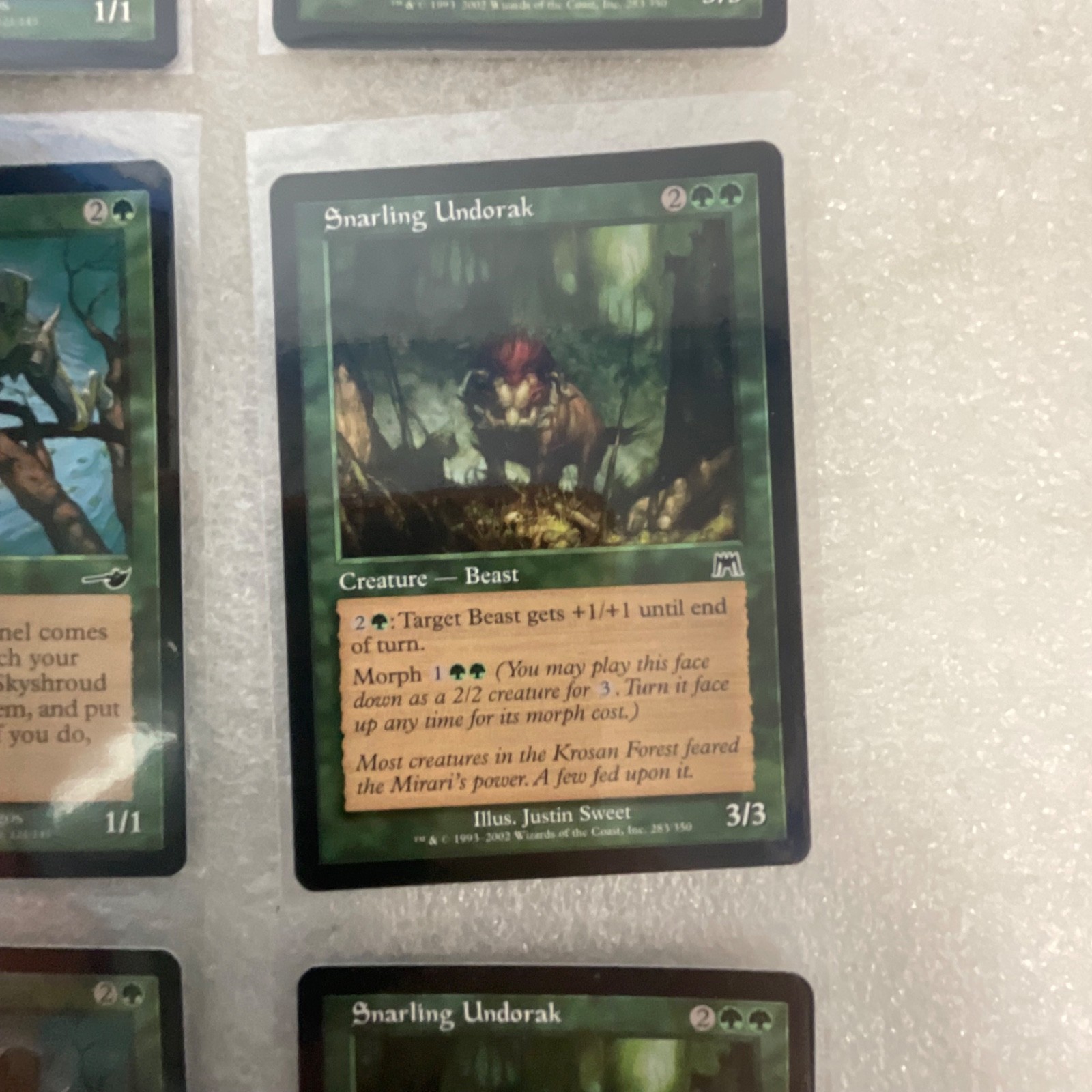 MTG 20 Green Cards Nemesis Mixed Shrink Skyshroud Sentinel - Image 20
