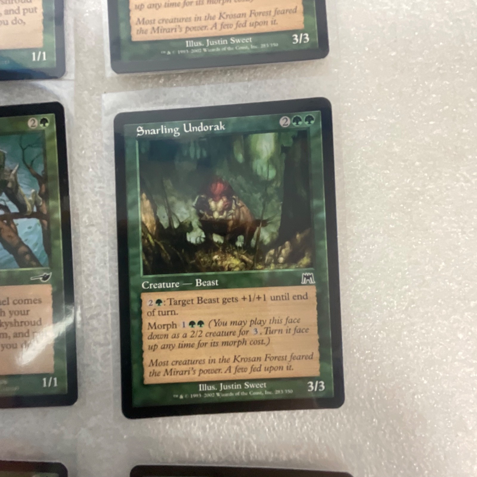 MTG 20 Green Cards Nemesis Mixed Shrink Skyshroud Sentinel - Image 21