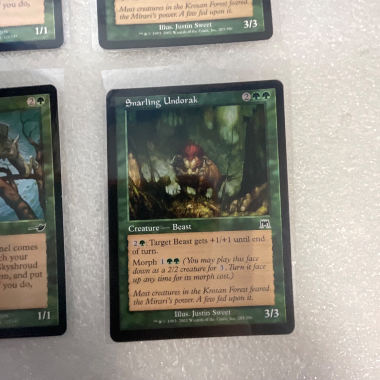 MTG 20 Green Cards Nemesis Mixed Shrink Skyshroud Sentinel - Image 22