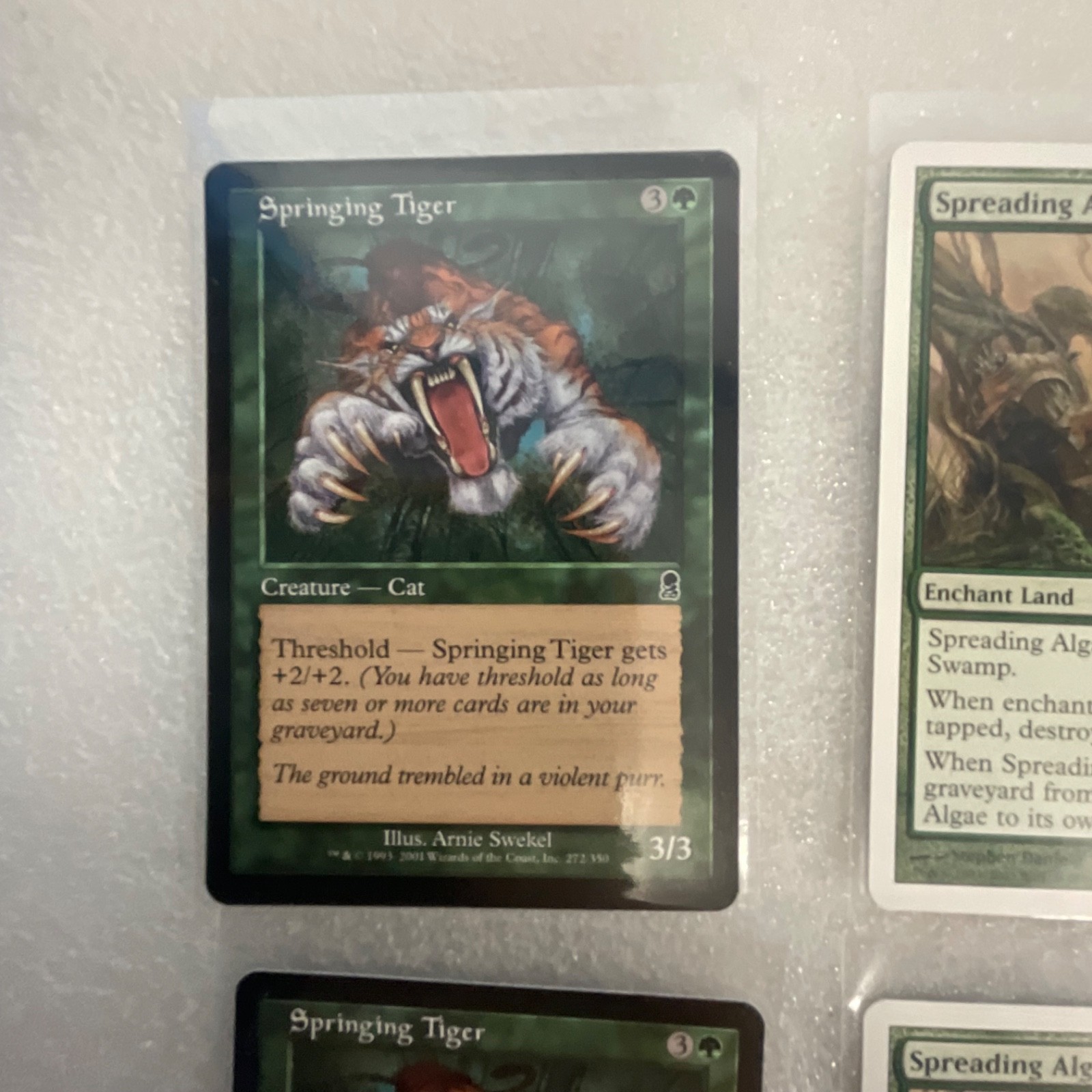 MTG 20 Green Cards Mixed ODS 8ED MRD Spitting Spider Slith Predator - Image 3